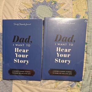 Dad I Want to Hear Your Story Guided Journal - Blue